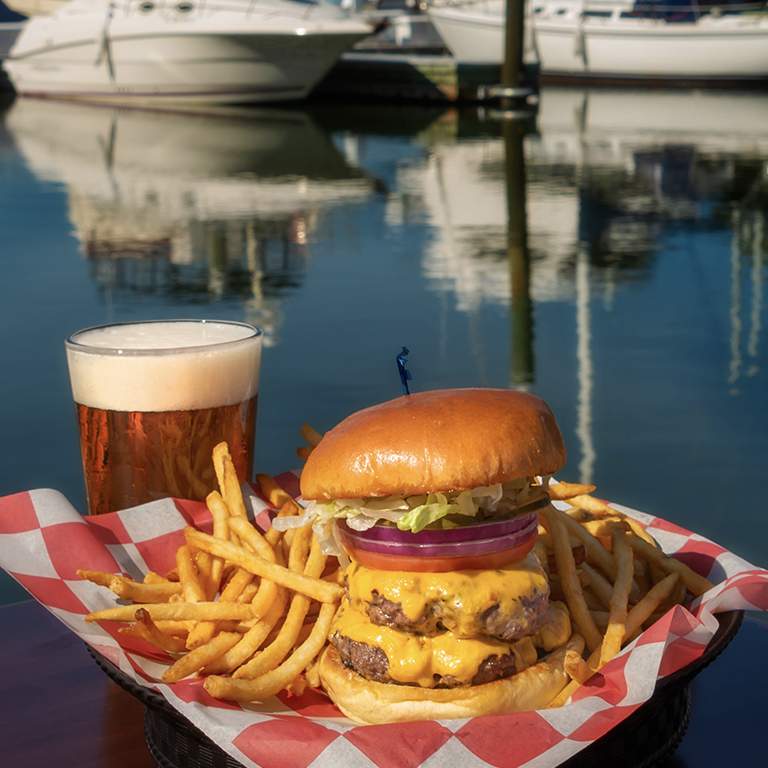 Burgers are always a hit with the whole family at Top Dawg Hilton Head Island