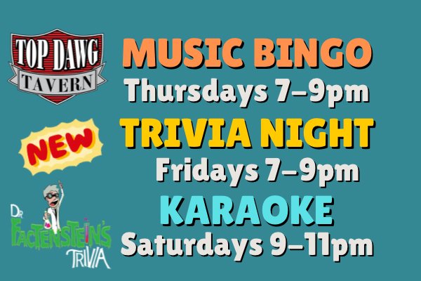 Dr. Factenstein Weekly Events