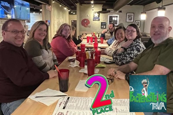 Having fun at Top Dawg Tavern