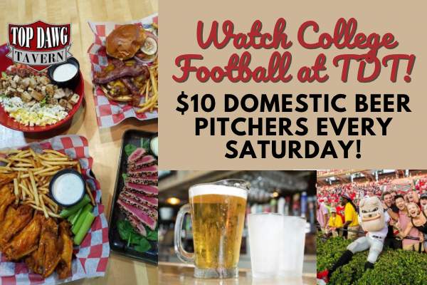 $10 Domestic Pitchers every Saturday and Sunday