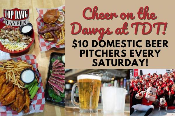 $10 Domestic Pitchers every Saturday and Sunday