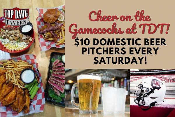 $10 Domestic Pitchers every Saturday and Sunday