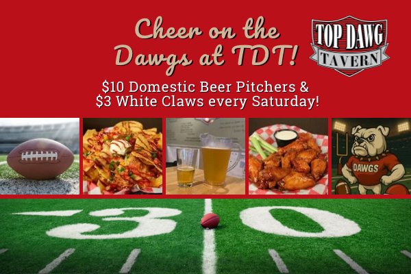 $10 Domestic Pitchers every Saturday and Sunday