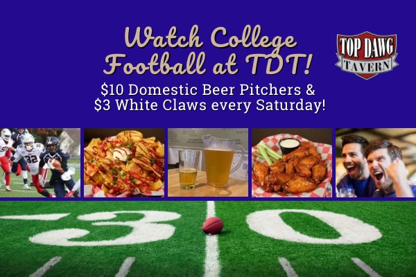 $10 Domestic Pitchers every Saturday and Sunday
