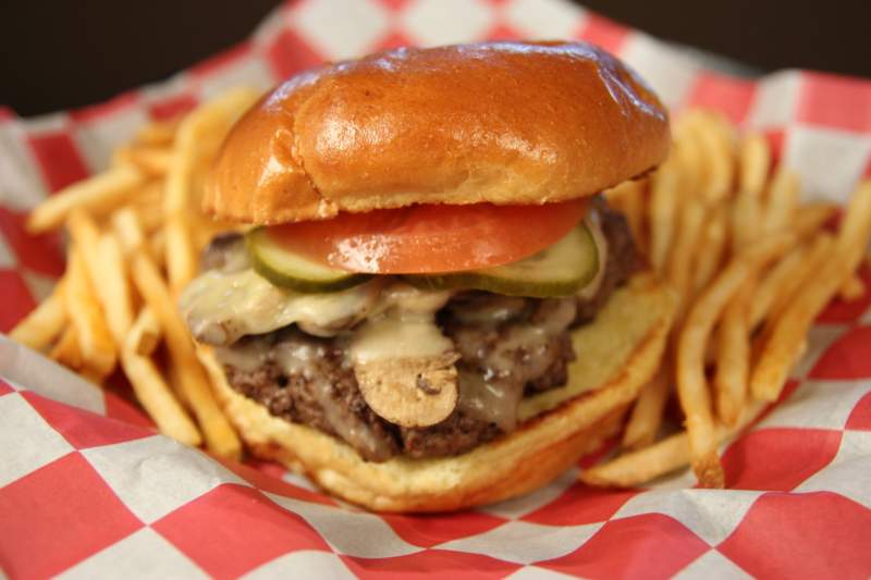 Mushroom Swiss Burger 