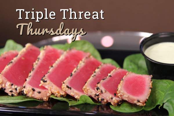 Thursday is a Triple Threat with deals on beer, wine and apps all night long
