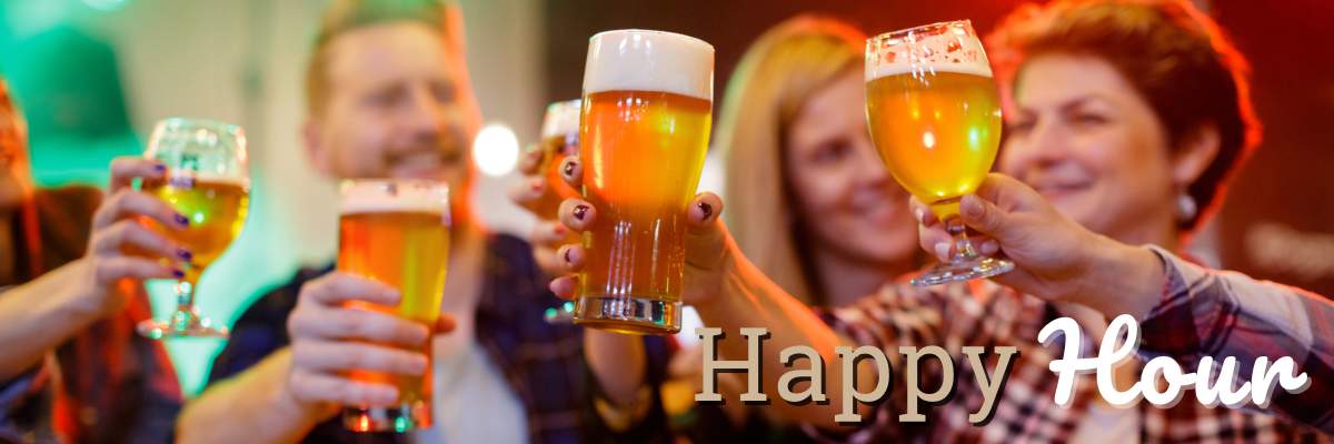 Happy Hour weekdays at Top Dawg Tavern