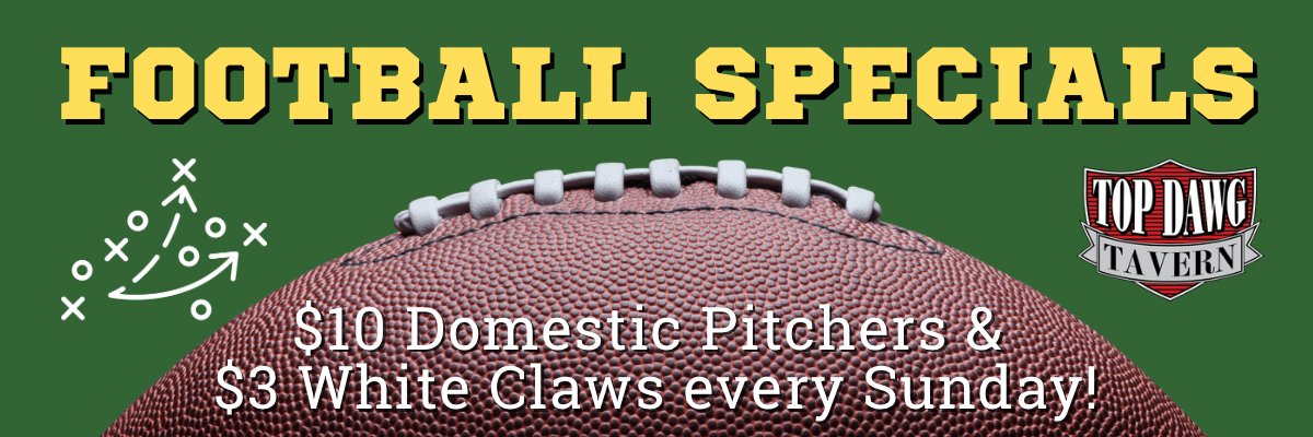 Football Special $10 Domestic Pitchers