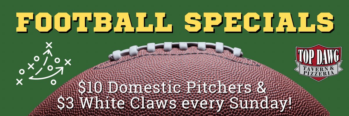 Football Special $10 Domestic Pitchers